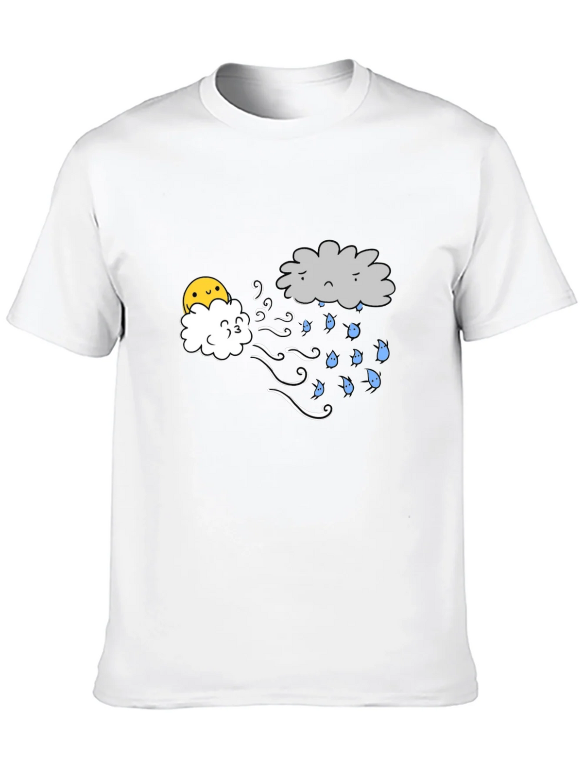 Funny Weather Cloud Graphic Tee - Black product image 7