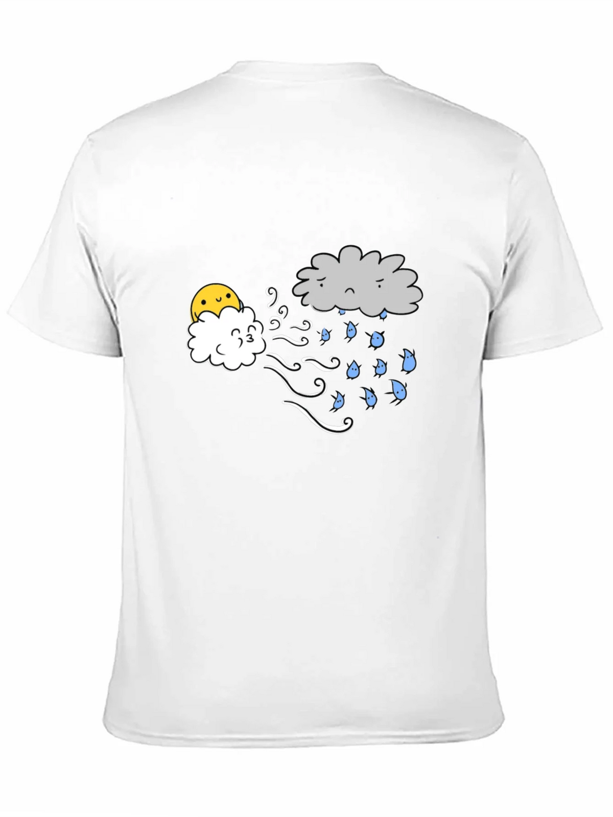 Funny Weather Cloud Graphic Tee - Black product image 8