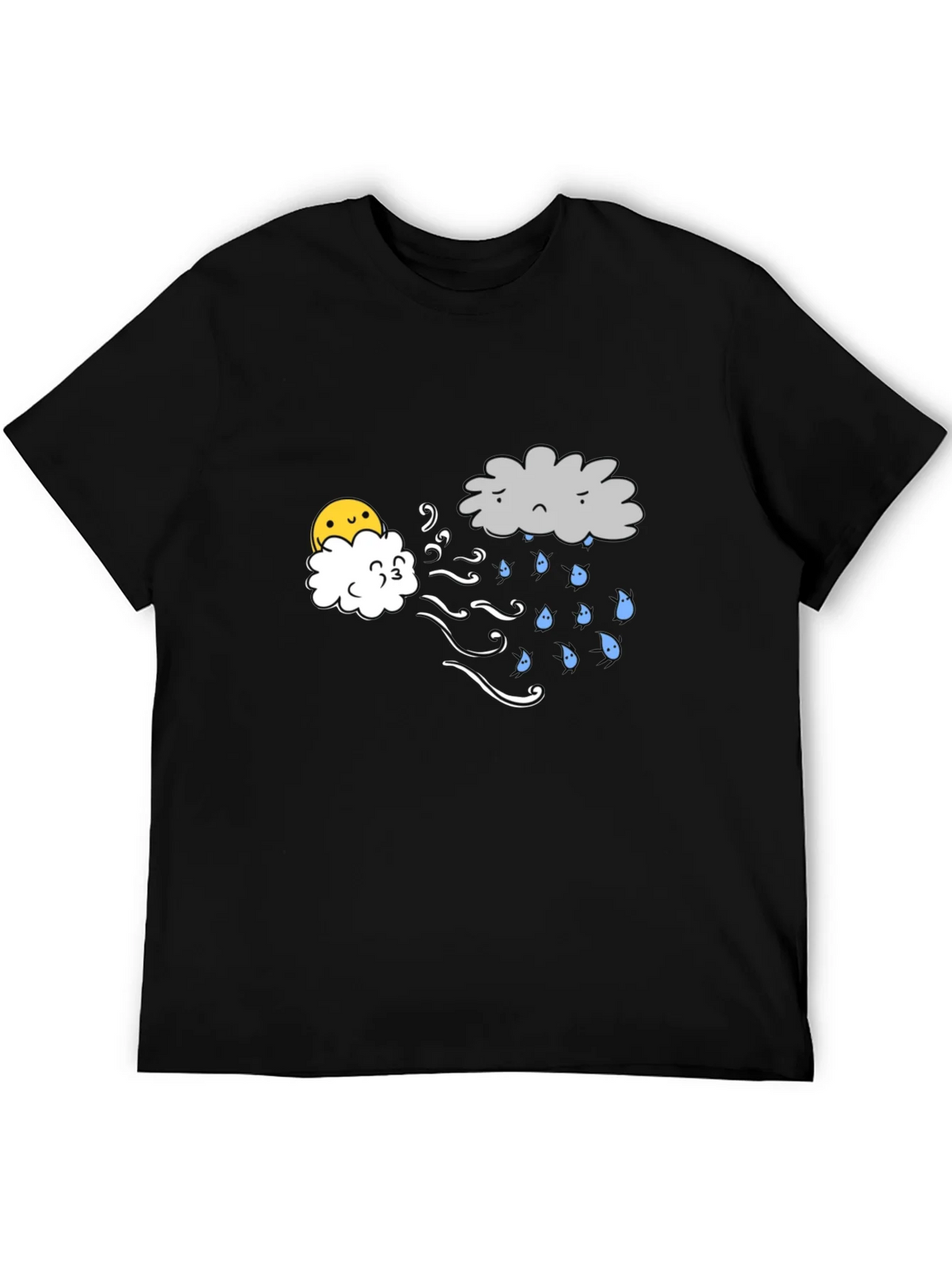 Funny Weather Cloud Graphic Tee - Black product image 4