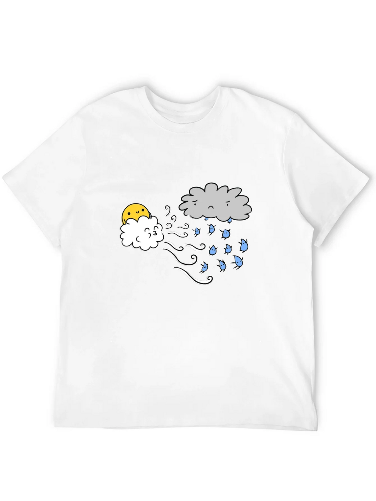 Funny Weather Cloud Graphic Tee - Black product image 9