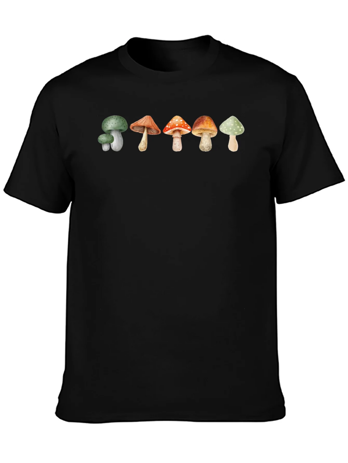 Mushroom Print T-Shirt - Black product image 2
