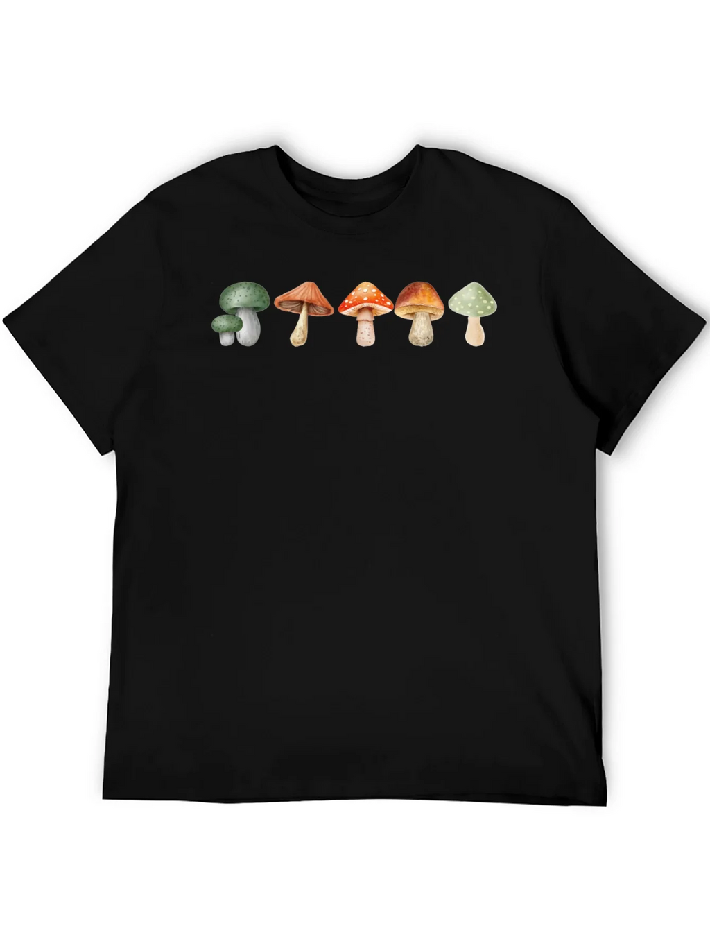 Mushroom Print T-Shirt - Black product image 3