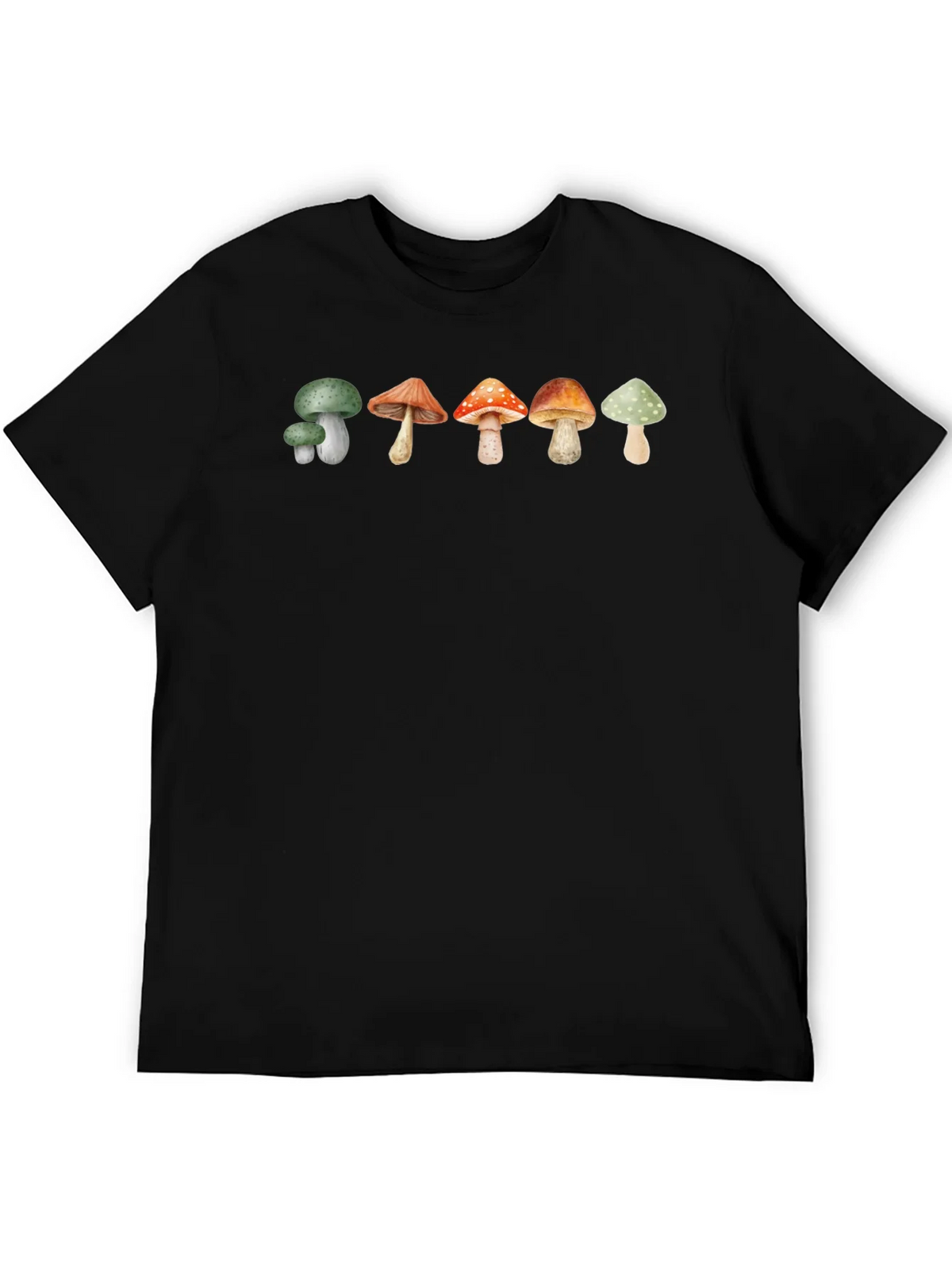 Mushroom Print T-Shirt - Black product image 3