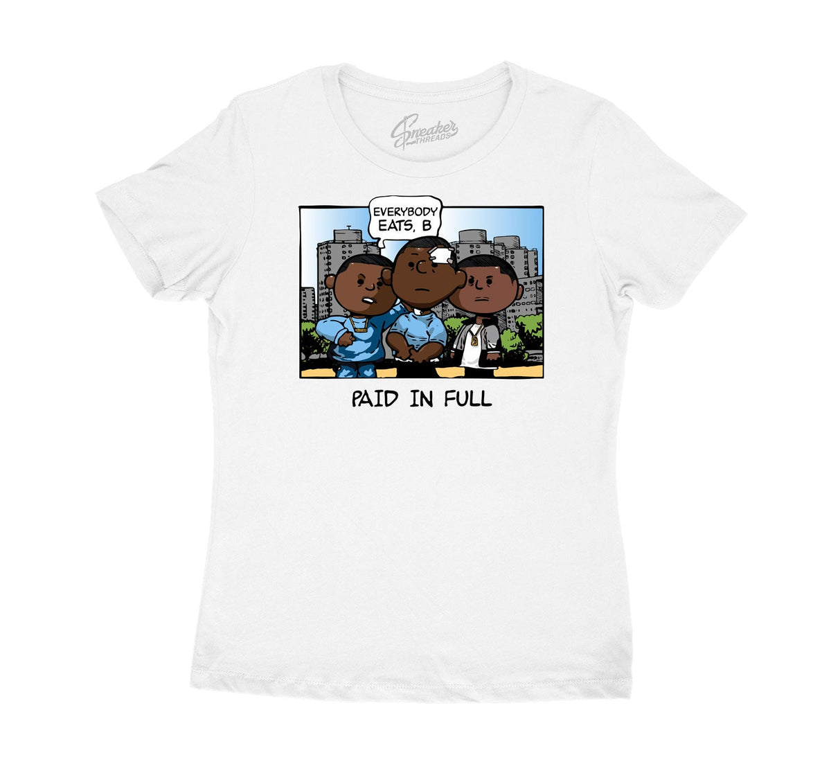 Womens - University Blue 1 Paid Peanuts Shirt