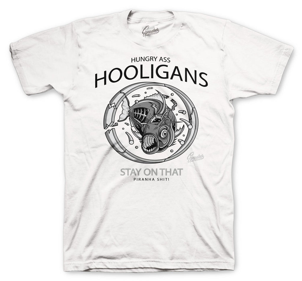 Retro 1 Silver Toe Hooligans Shirt