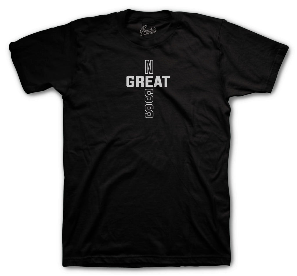 Retro 1 Silver Toe Greatness Cross Shirt