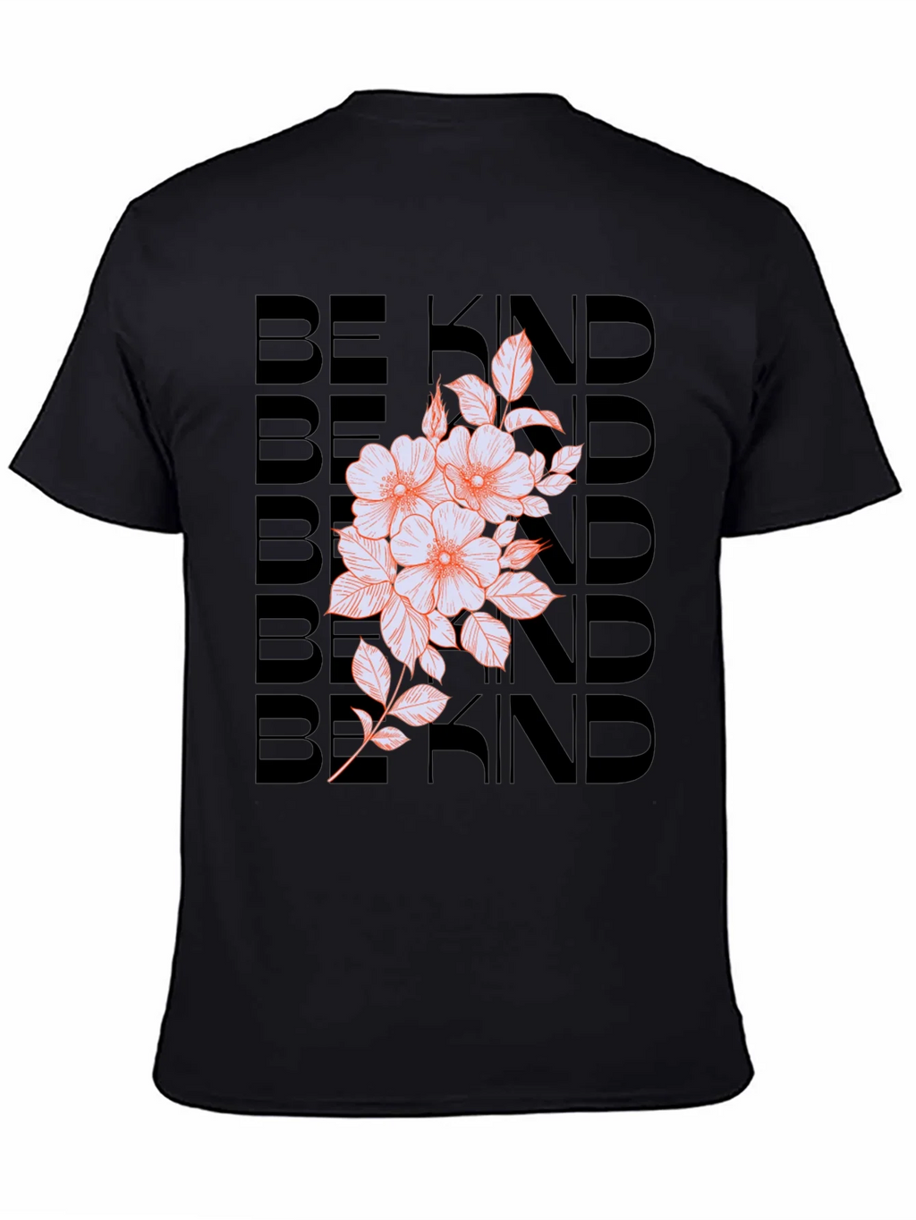 Be Kind Floral Graphic Tee - Black product image 4