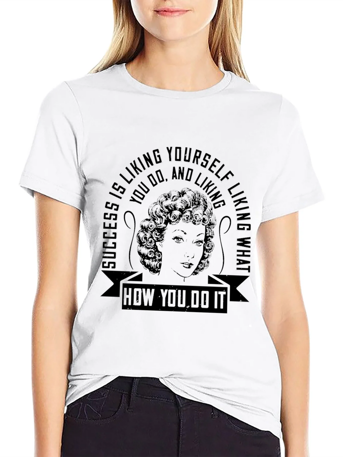 Success Liking Yourself Quote T-Shirt product image 8