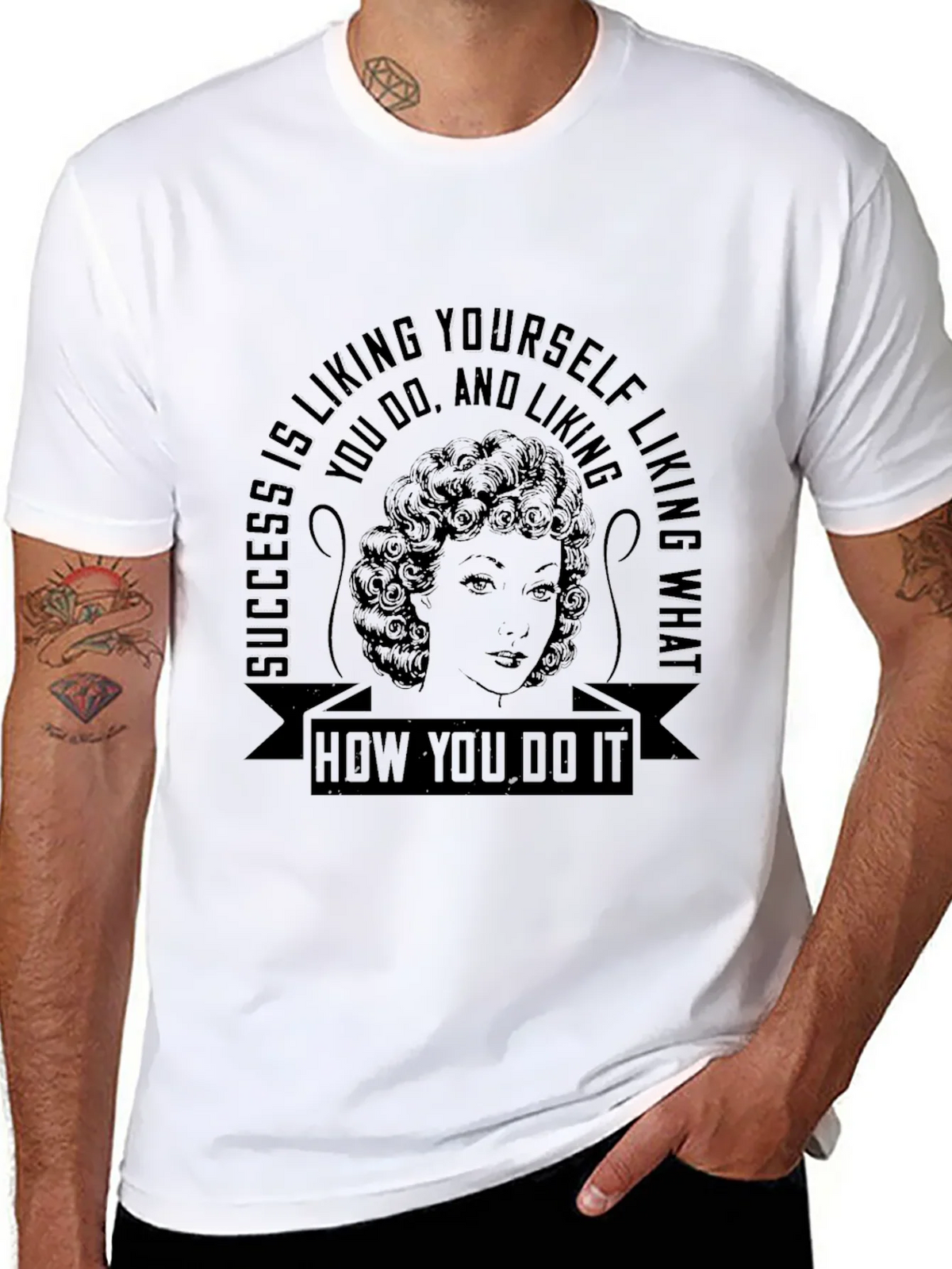 Success Liking Yourself Quote T-Shirt product image 7