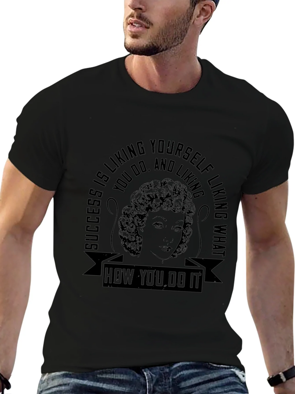 Success Liking Yourself Quote T-Shirt product image 6