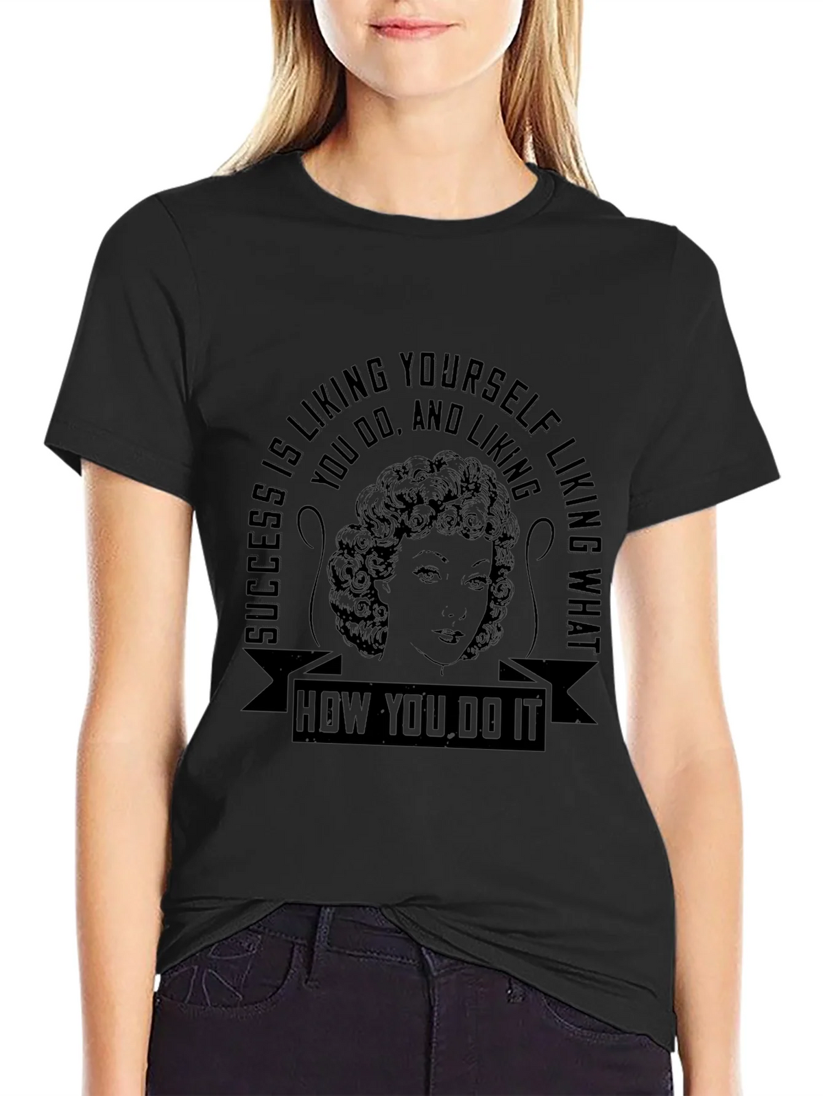 Success Liking Yourself Quote T-Shirt product image 2