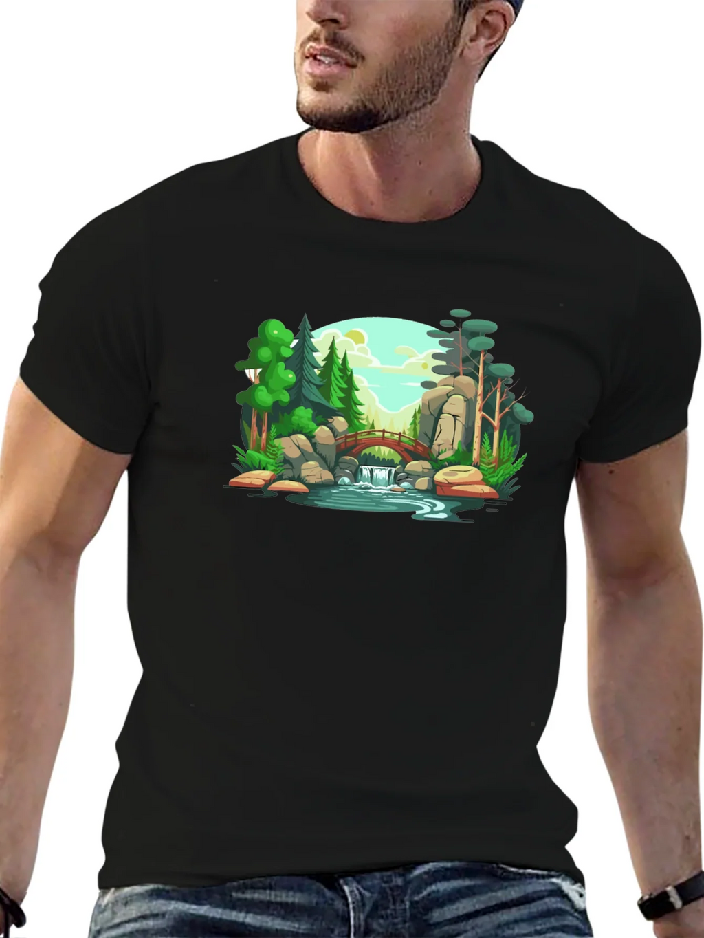 Scenic Landscape Graphic Print T-Shirt product image 6
