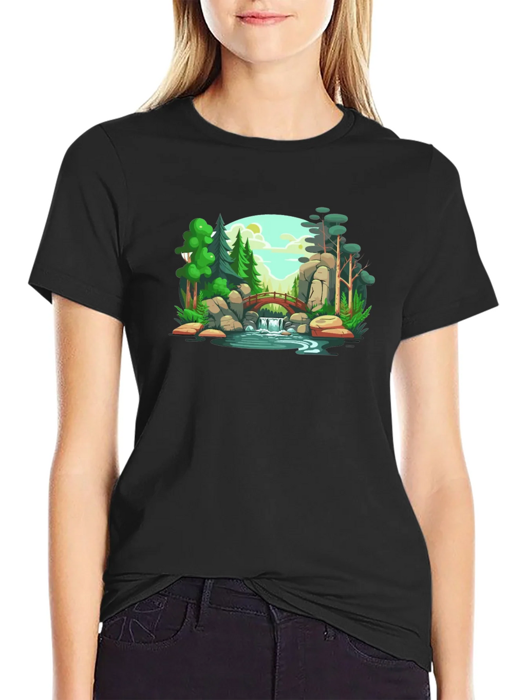 Scenic Landscape Graphic Print T-Shirt product image 2