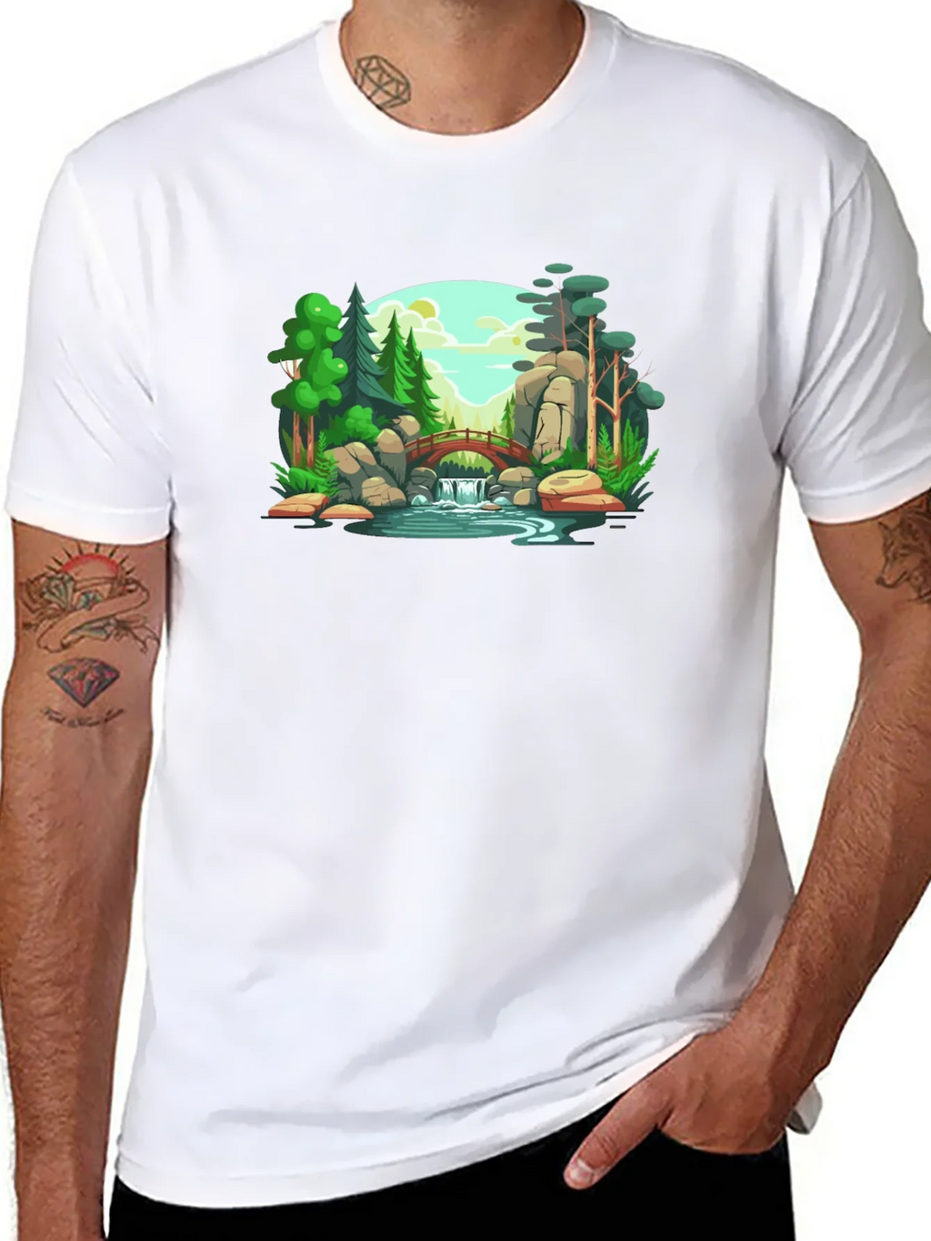 Scenic Landscape Graphic Print T-Shirt product image 7