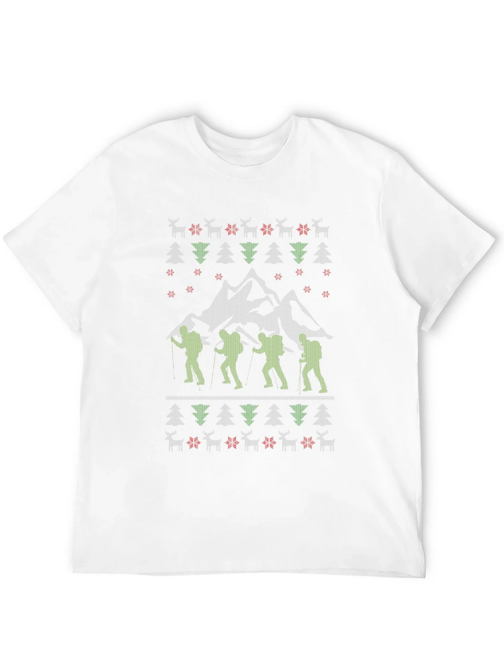 Hiking Adventure Ugly Christmas T-Shirt product image 11