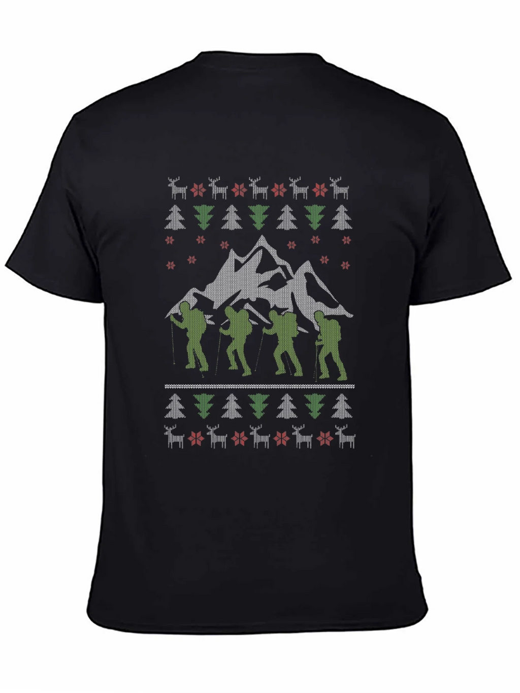 Hiking Adventure Ugly Christmas T-Shirt product image 4