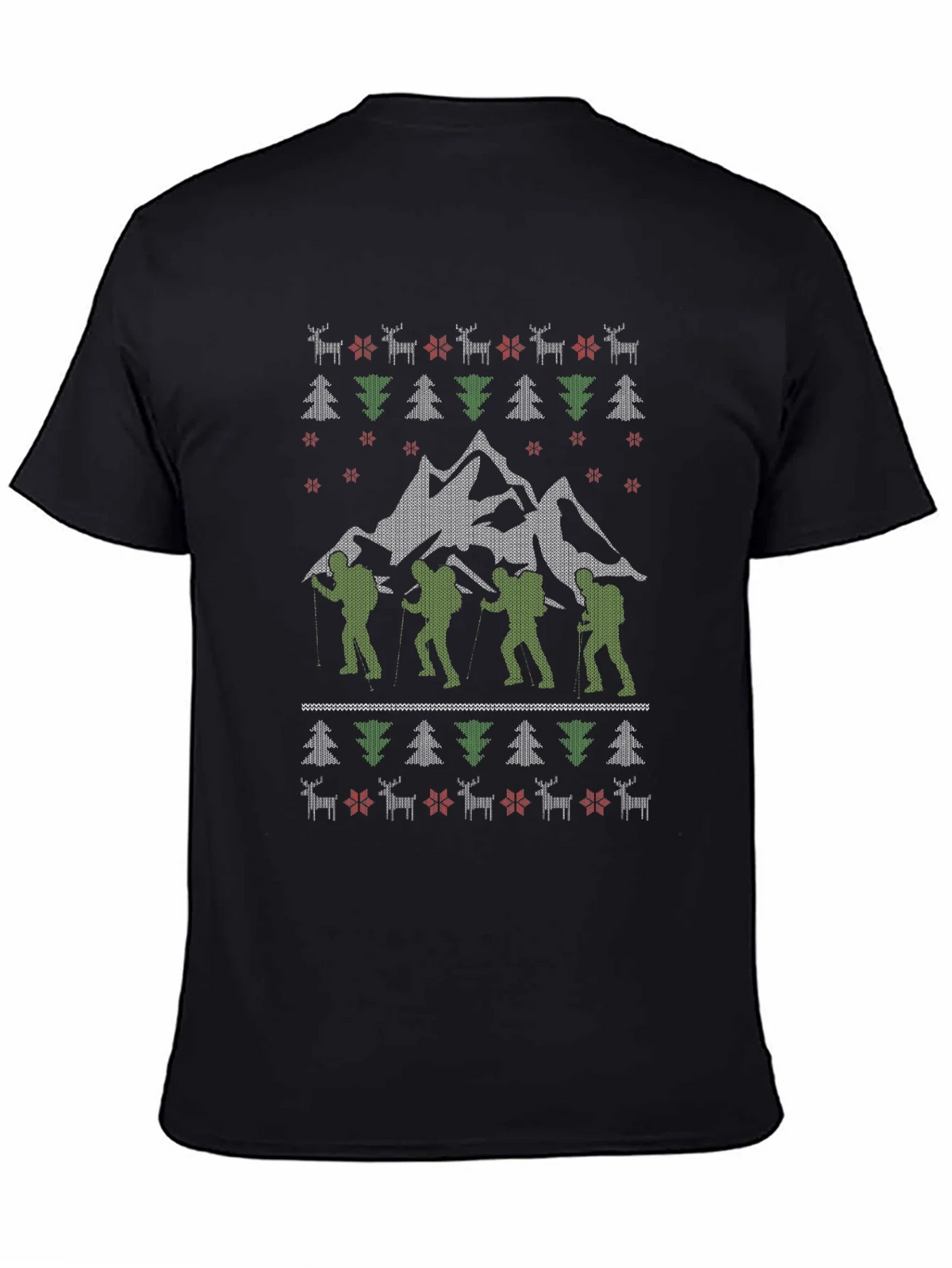 Hiking Adventure Ugly Christmas T-Shirt product image 4
