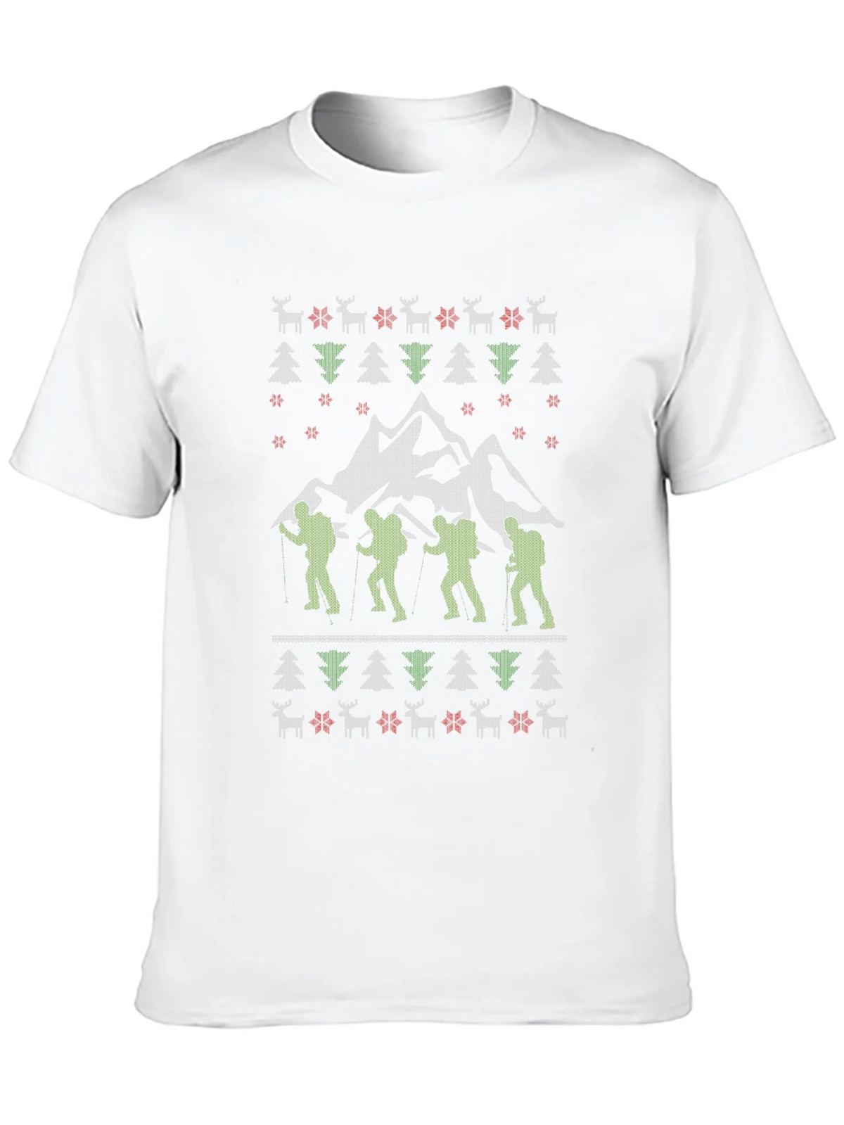 Hiking Adventure Ugly Christmas T-Shirt product image 9