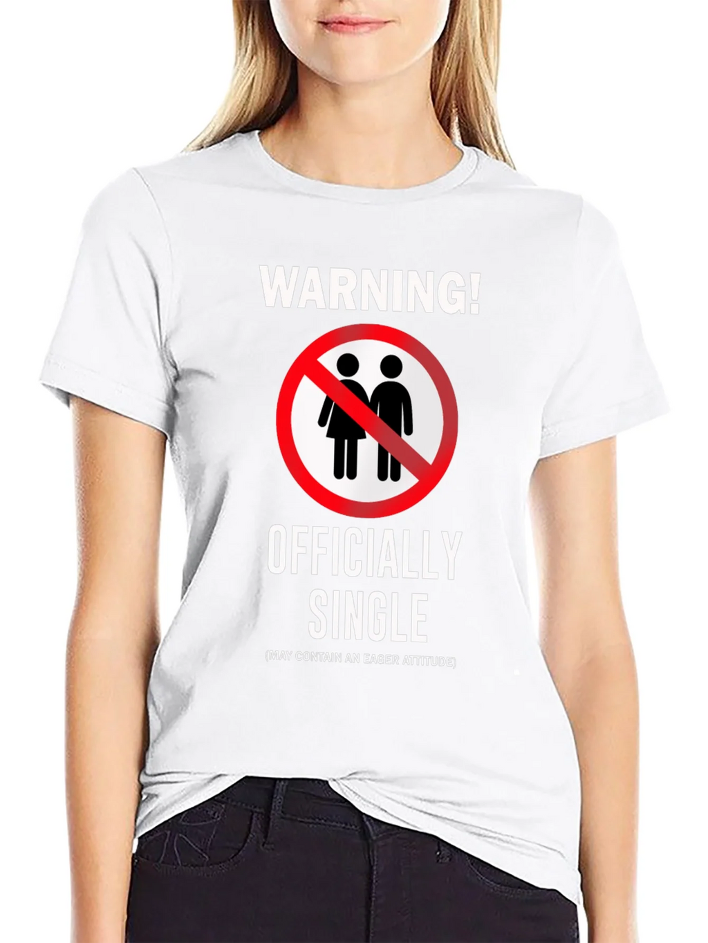 Officially Single Funny Novelty Graphic T-Shirt product image 4