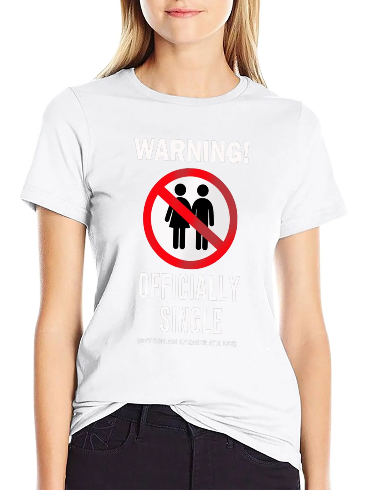 Officially Single Funny Novelty Graphic T-Shirt product image 4