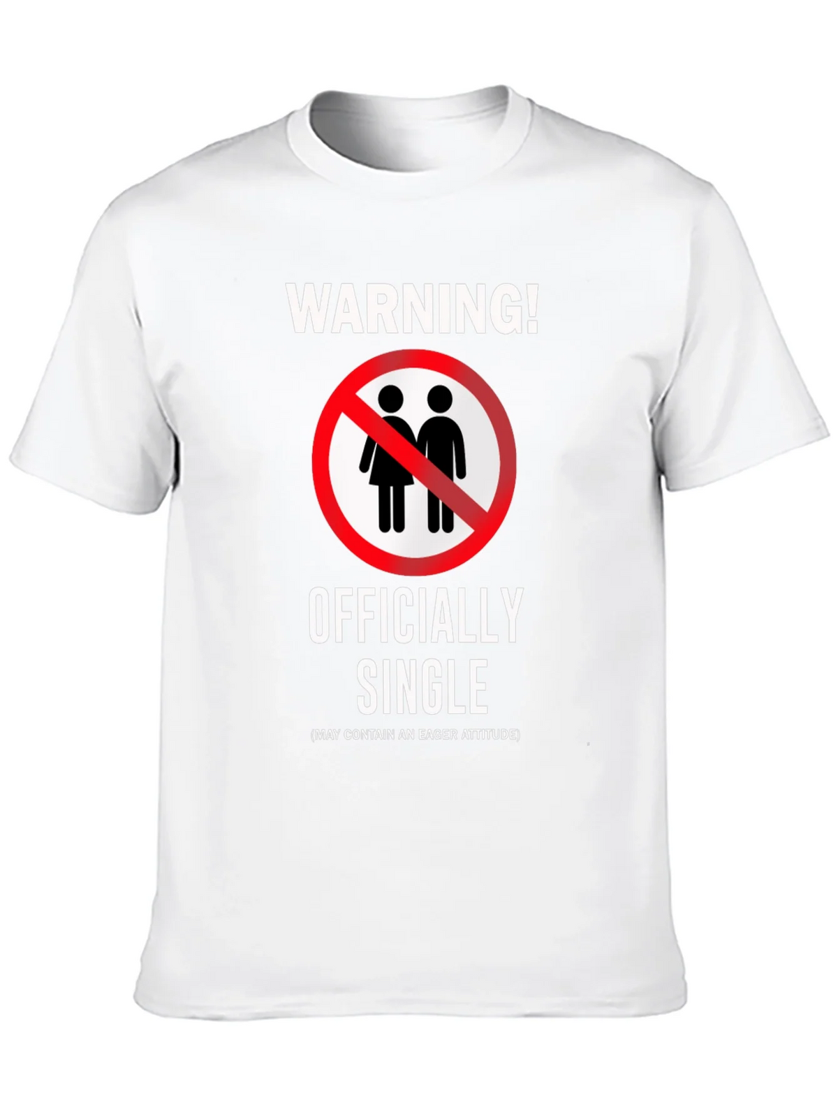 Officially Single Funny Novelty Graphic T-Shirt product image 5
