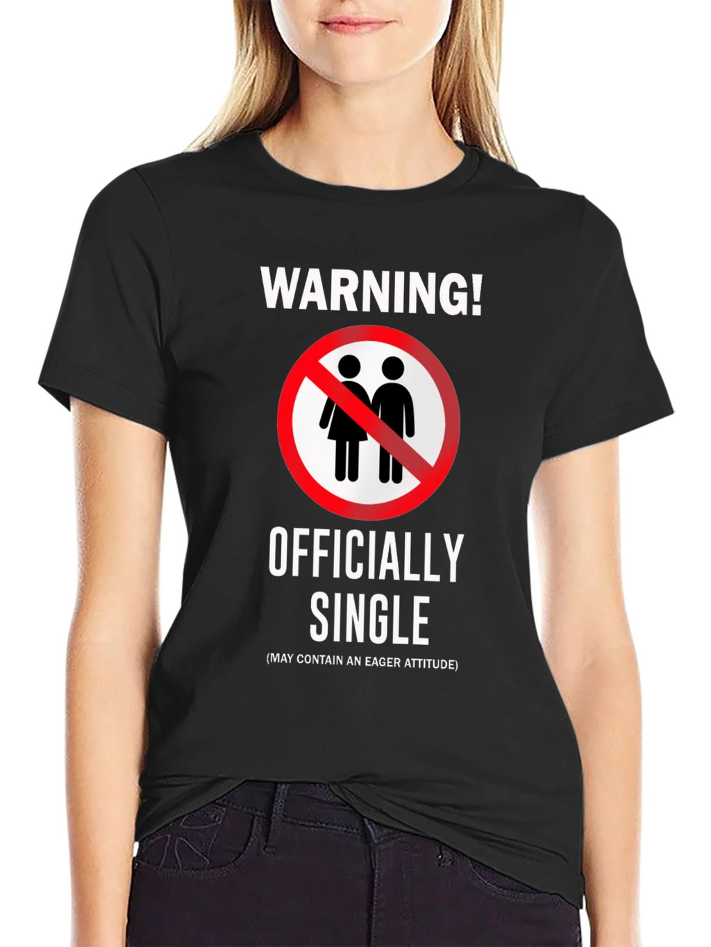 Officially Single Funny Novelty Graphic T-Shirt product image 1
