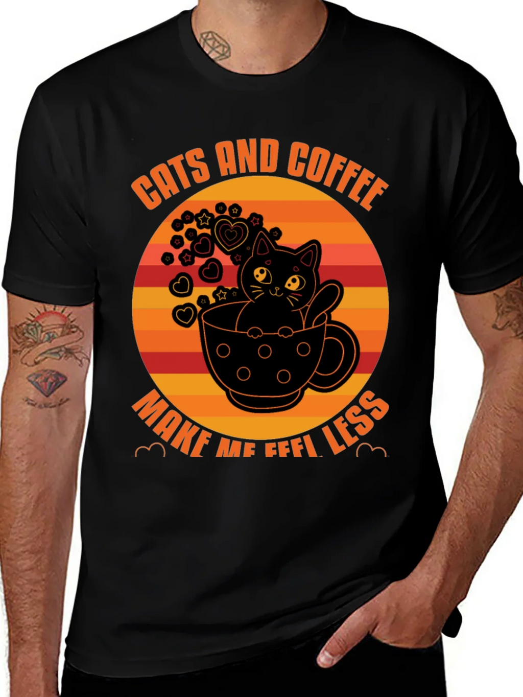 Cats and Coffee T-Shirt - Unisex Graphic Tee product image 1