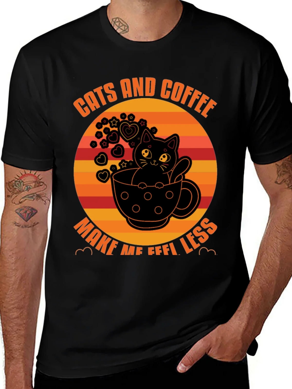 Cats and Coffee T-Shirt - Unisex Graphic Tee product image 1