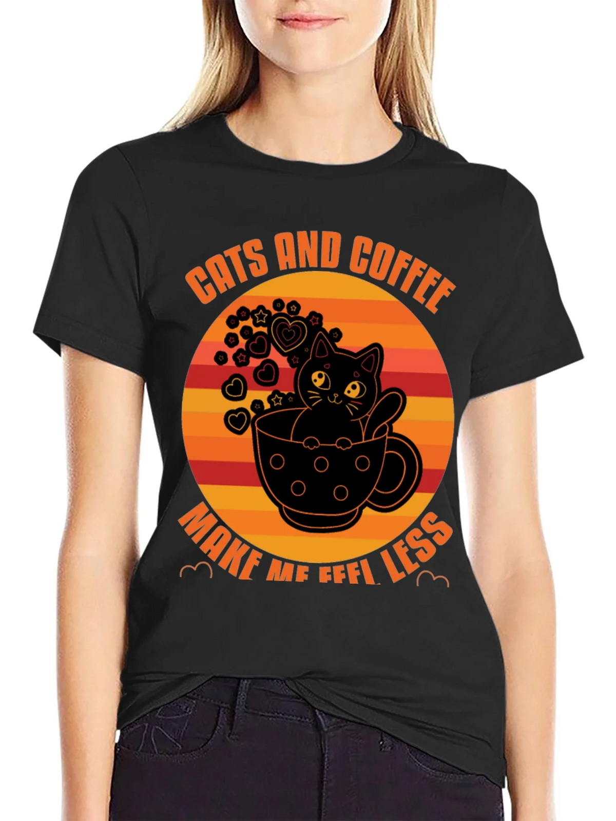 Cats and Coffee T-Shirt - Unisex Graphic Tee product image 2