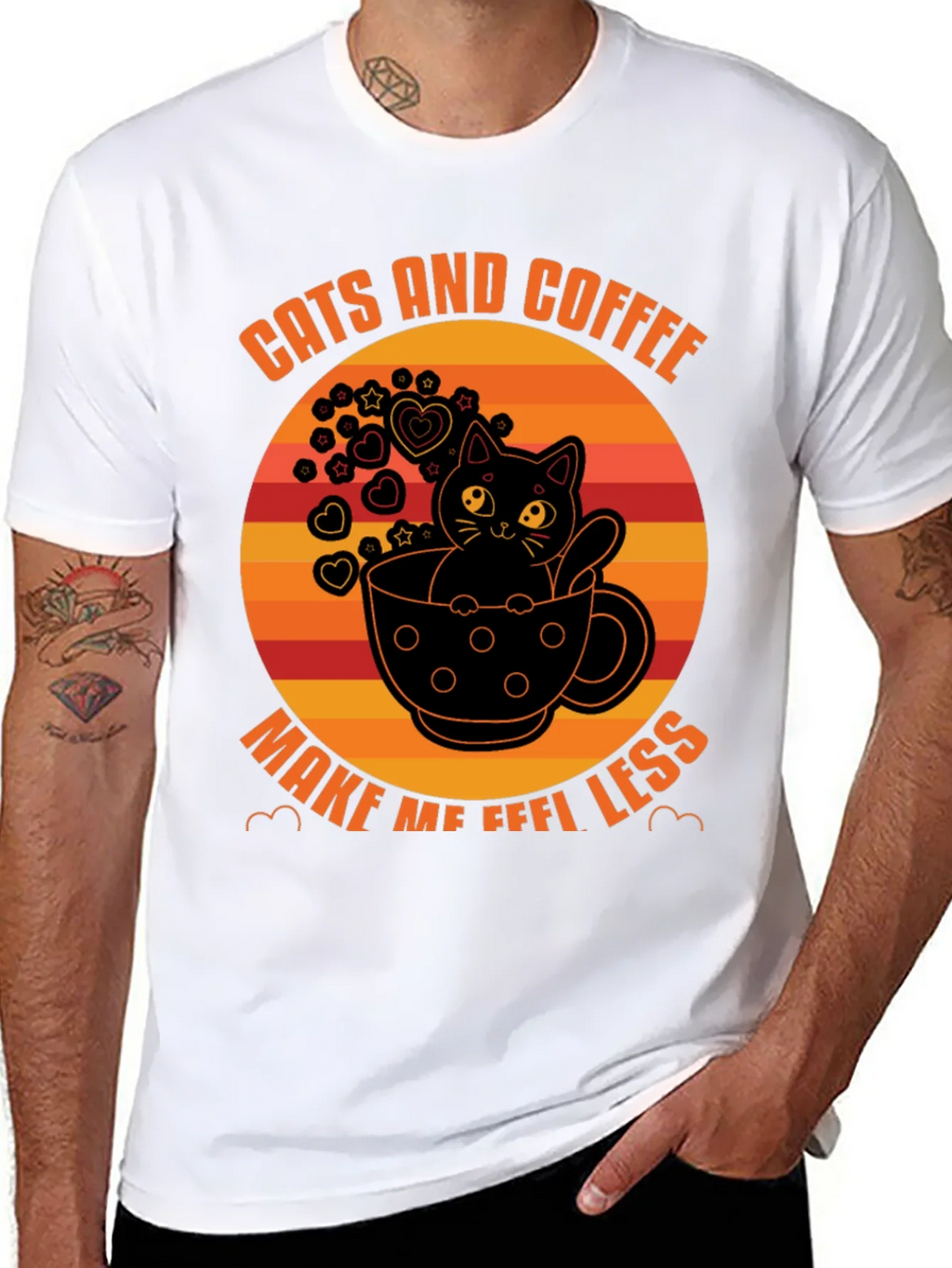 Cats and Coffee T-Shirt - Unisex Graphic Tee product image 7
