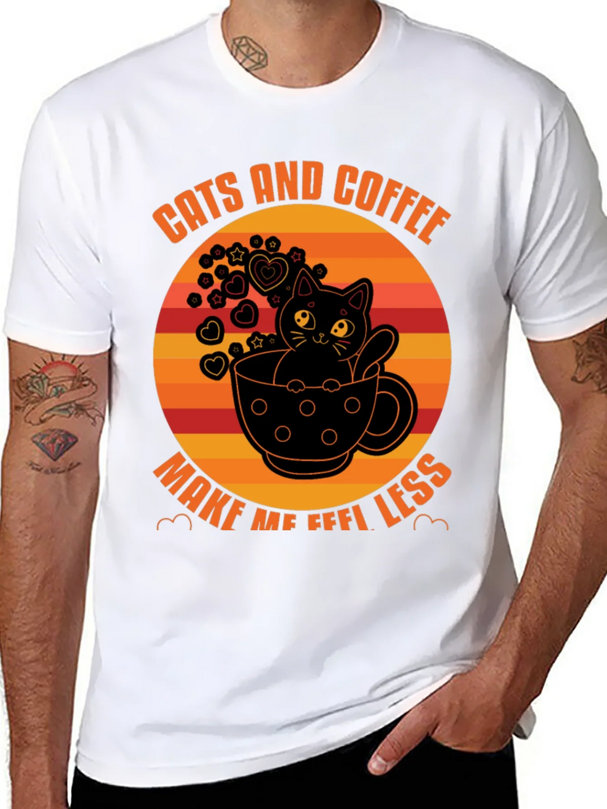 Cats and Coffee T-Shirt - Unisex Graphic Tee product image 7