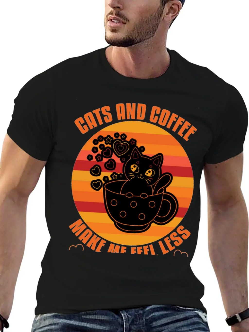Cats and Coffee T-Shirt - Unisex Graphic Tee product image 6