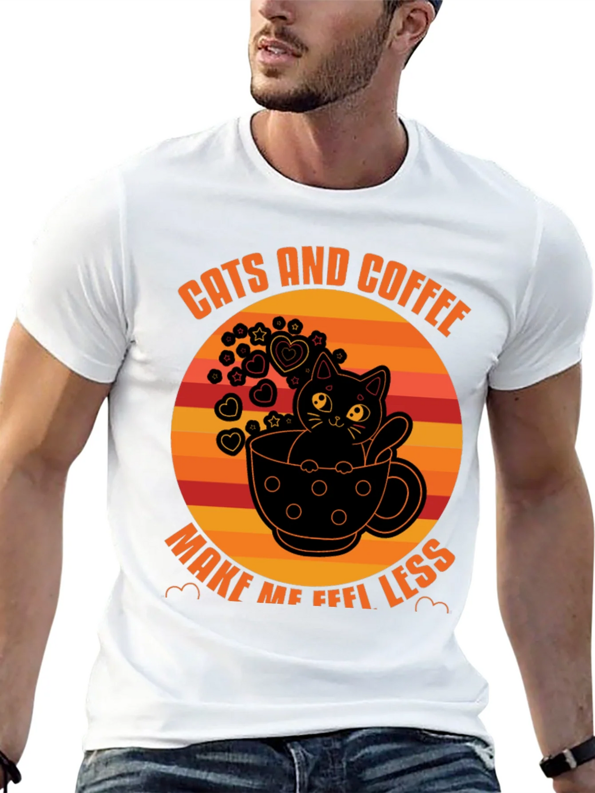 Cats and Coffee T-Shirt - Unisex Graphic Tee product image 12