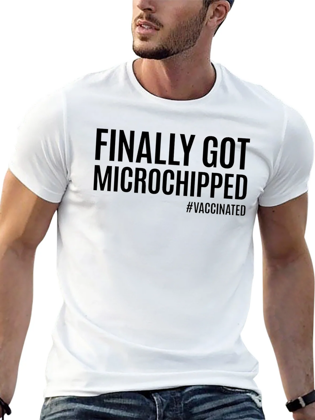 Finally Got Microchipped T-Shirt - Funny Vaccine Tee product image 12