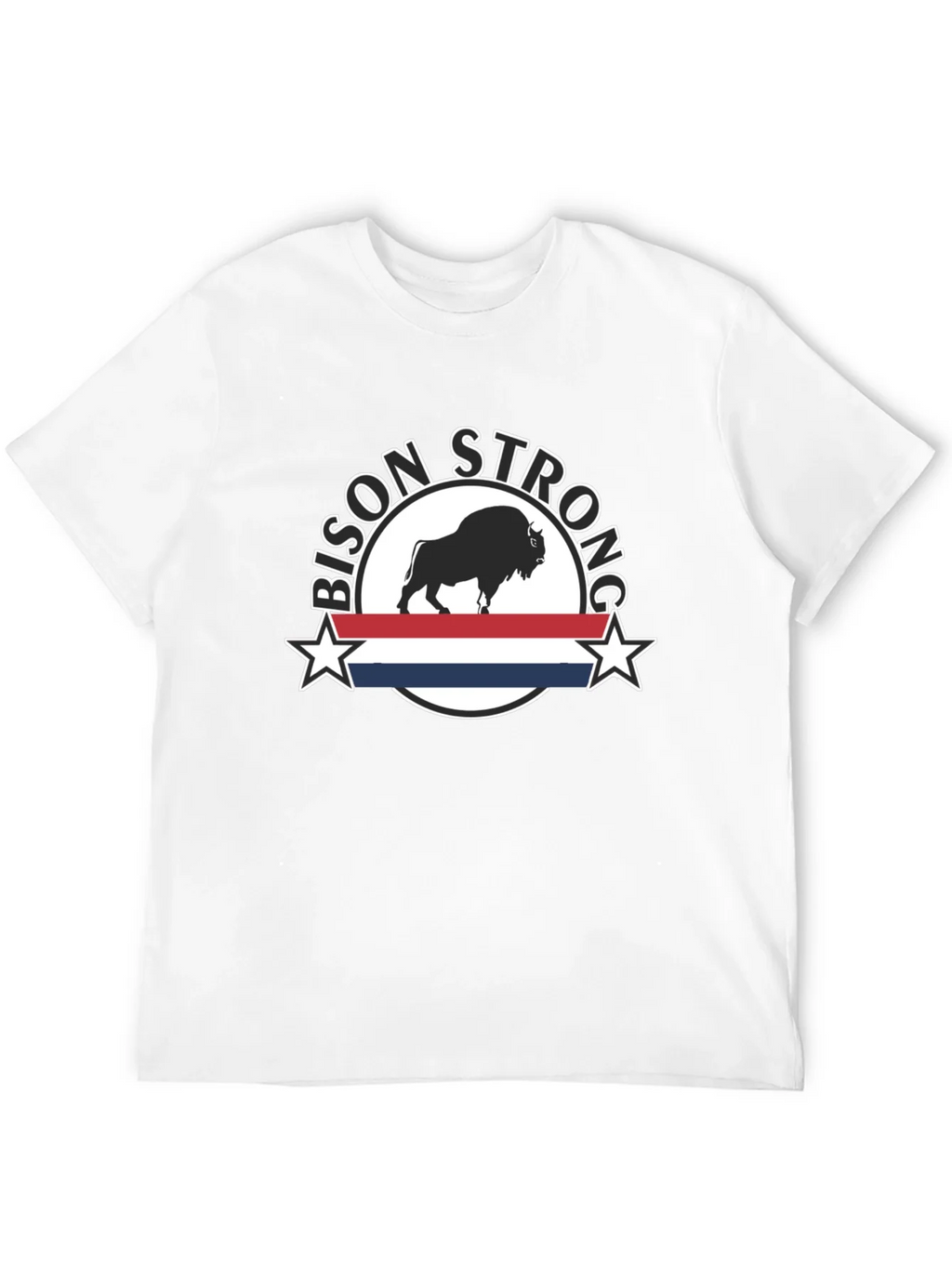 Bison Strong Graphic Tee - Black Unisex T-Shirt product image 11