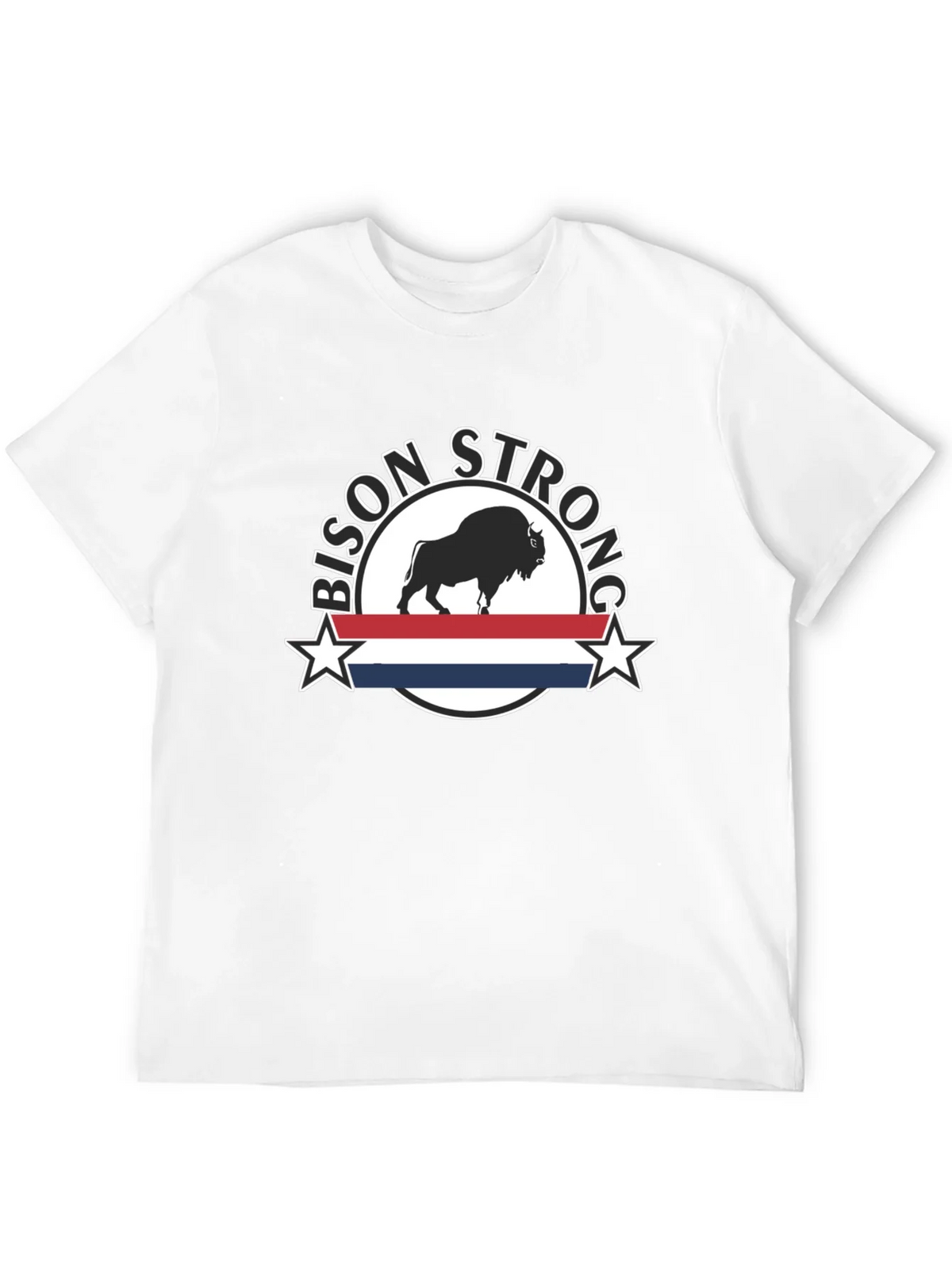 Bison Strong Graphic Tee - Black Unisex T-Shirt product image 11