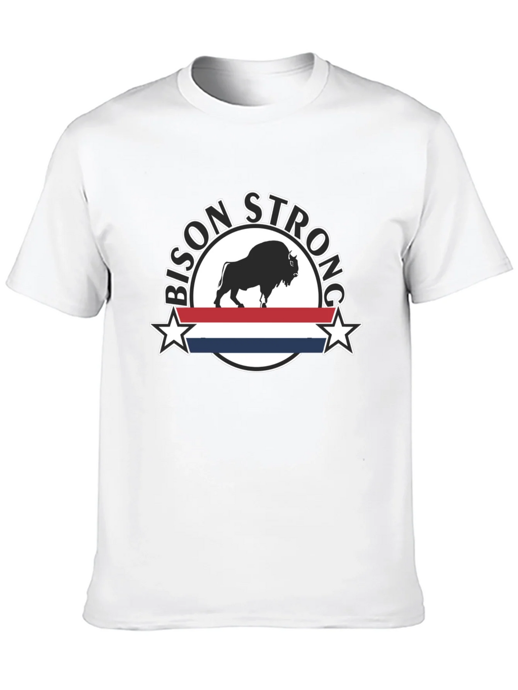 Bison Strong Graphic Tee - Black Unisex T-Shirt product image 9