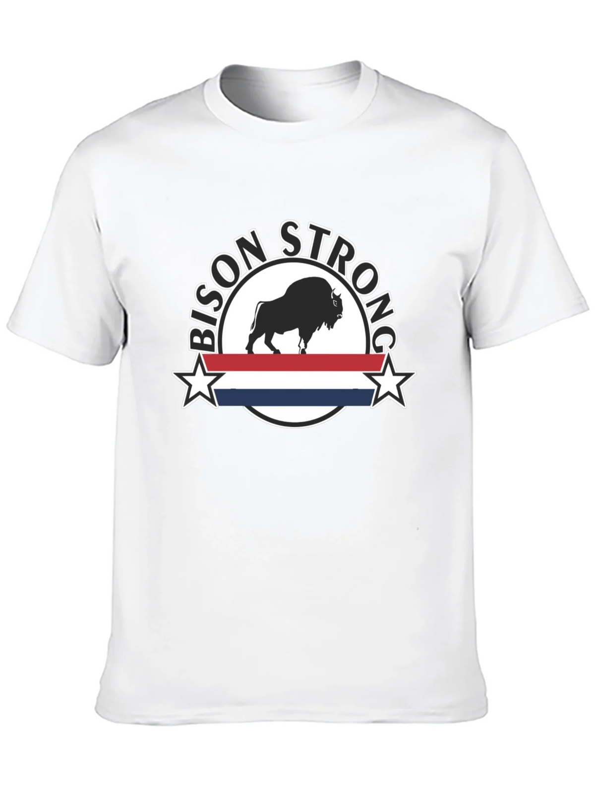 Bison Strong Graphic Tee - Black Unisex T-Shirt product image 9