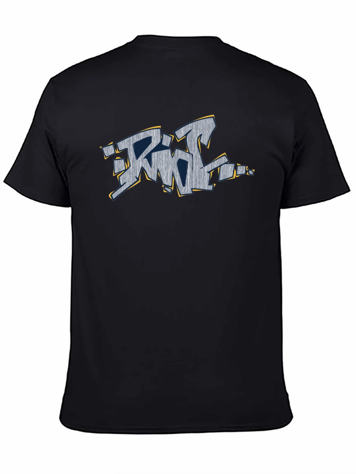 Graffiti Style Graphic T-Shirt - Black product image 4