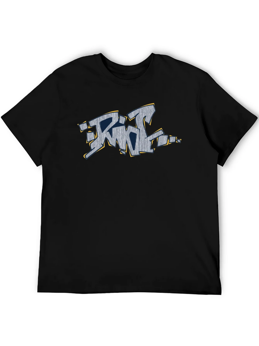 Graffiti Style Graphic T-Shirt - Black product image 5