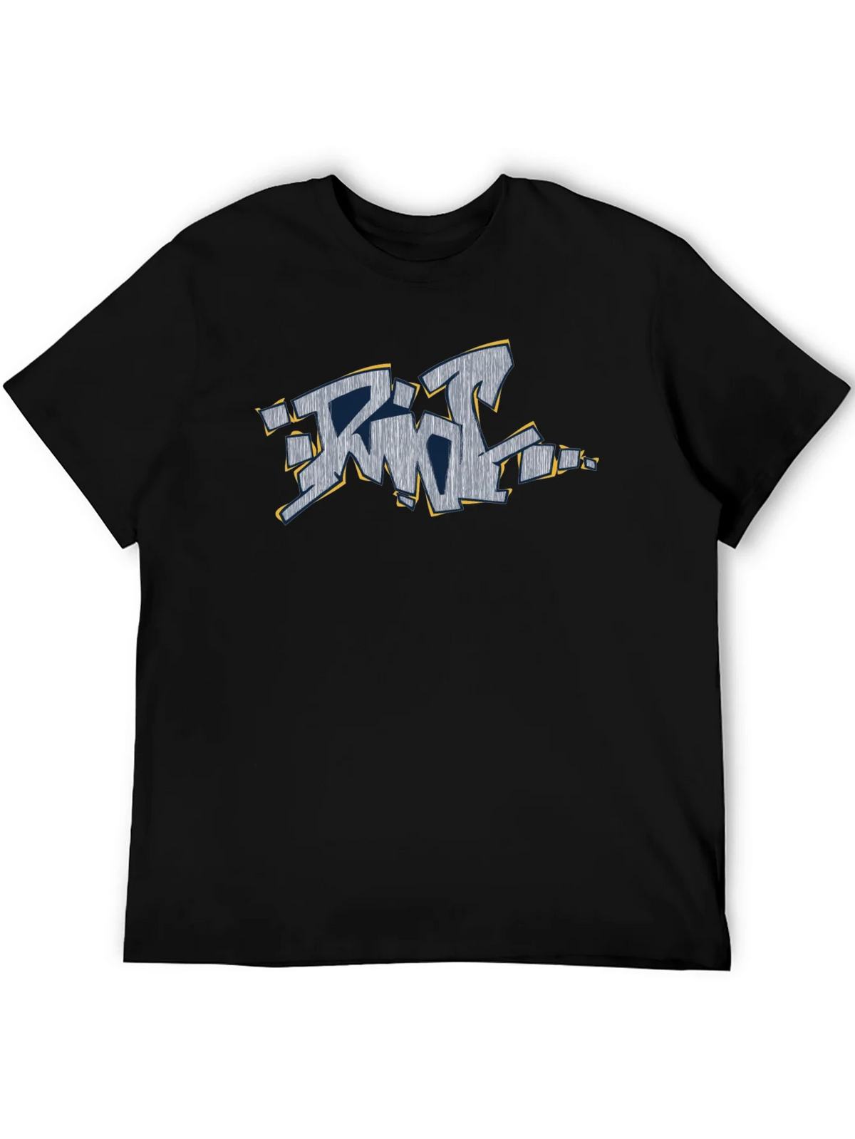 Graffiti Style Graphic T-Shirt - Black product image 5