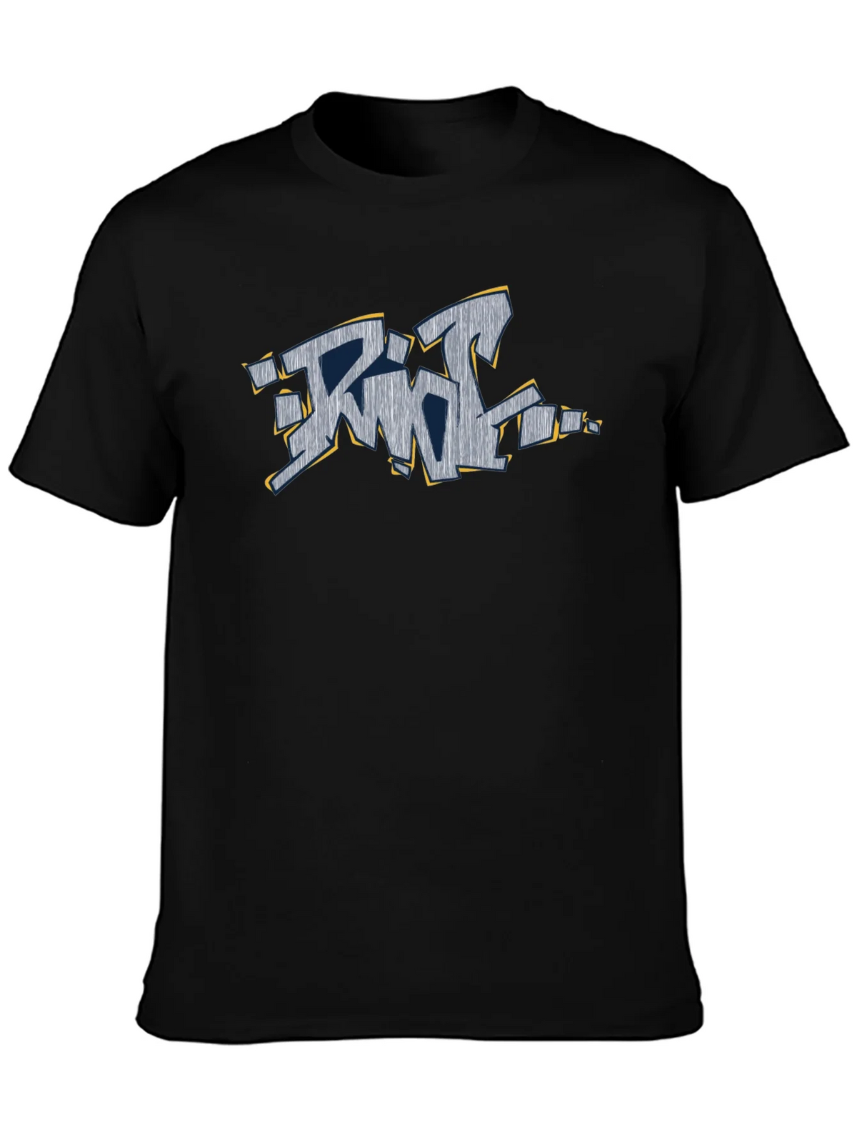 Graffiti Style Graphic T-Shirt - Black product image 3