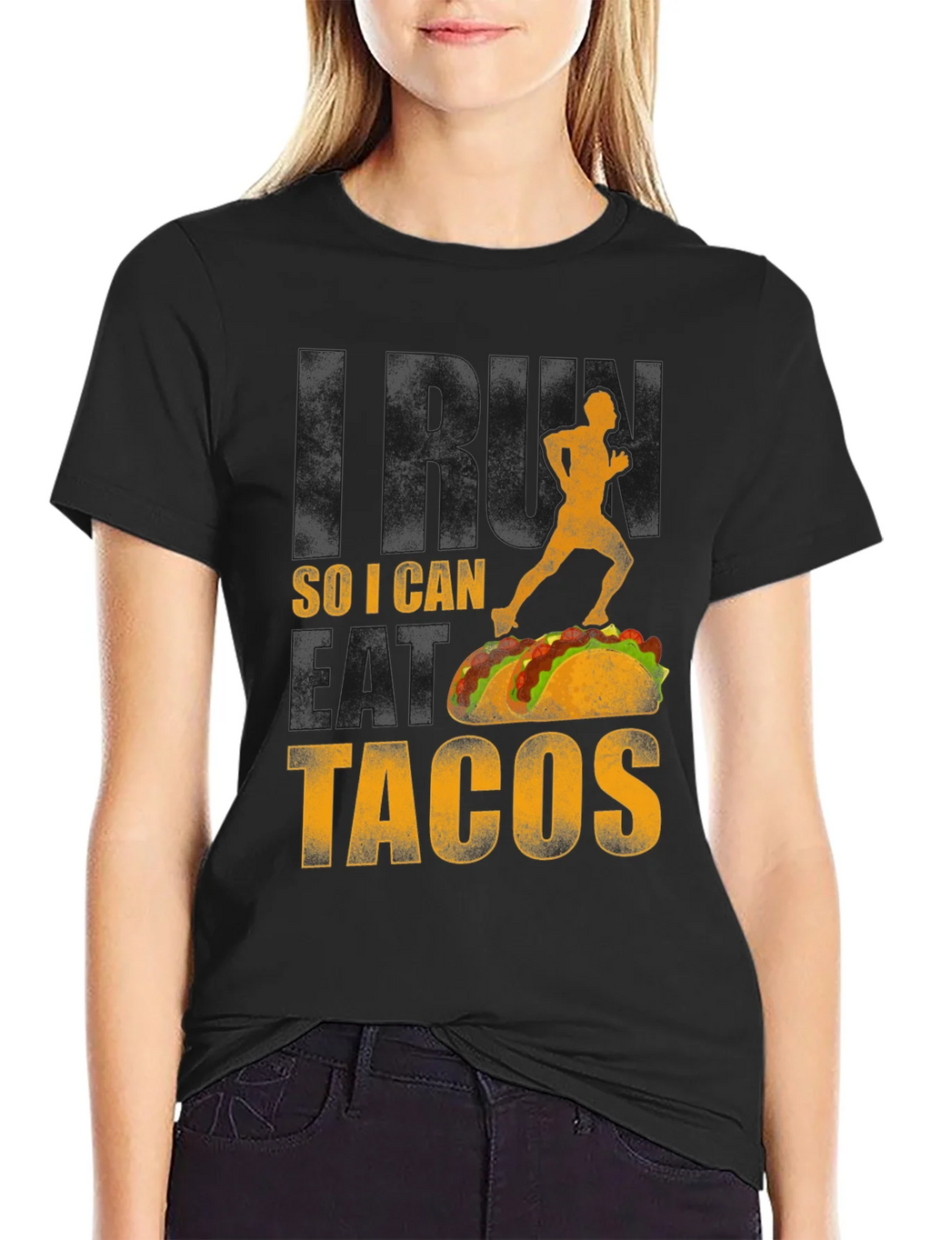 Run For Tacos Graphic Tee - Funny Foodie Shirt product image 2