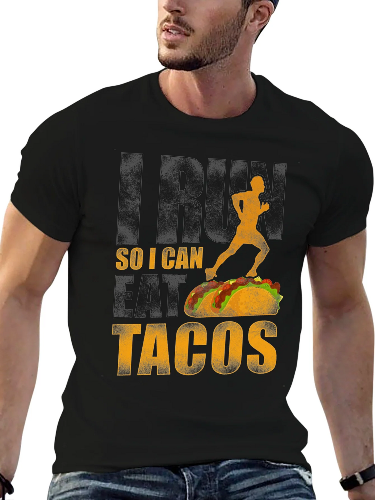 Run For Tacos Graphic Tee - Funny Foodie Shirt product image 6