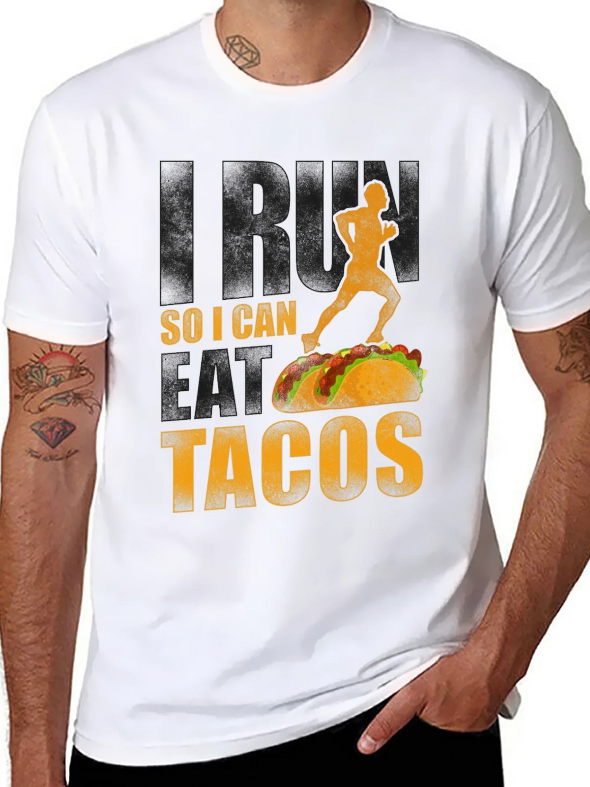 Run For Tacos Graphic Tee - Funny Foodie Shirt product image 7
