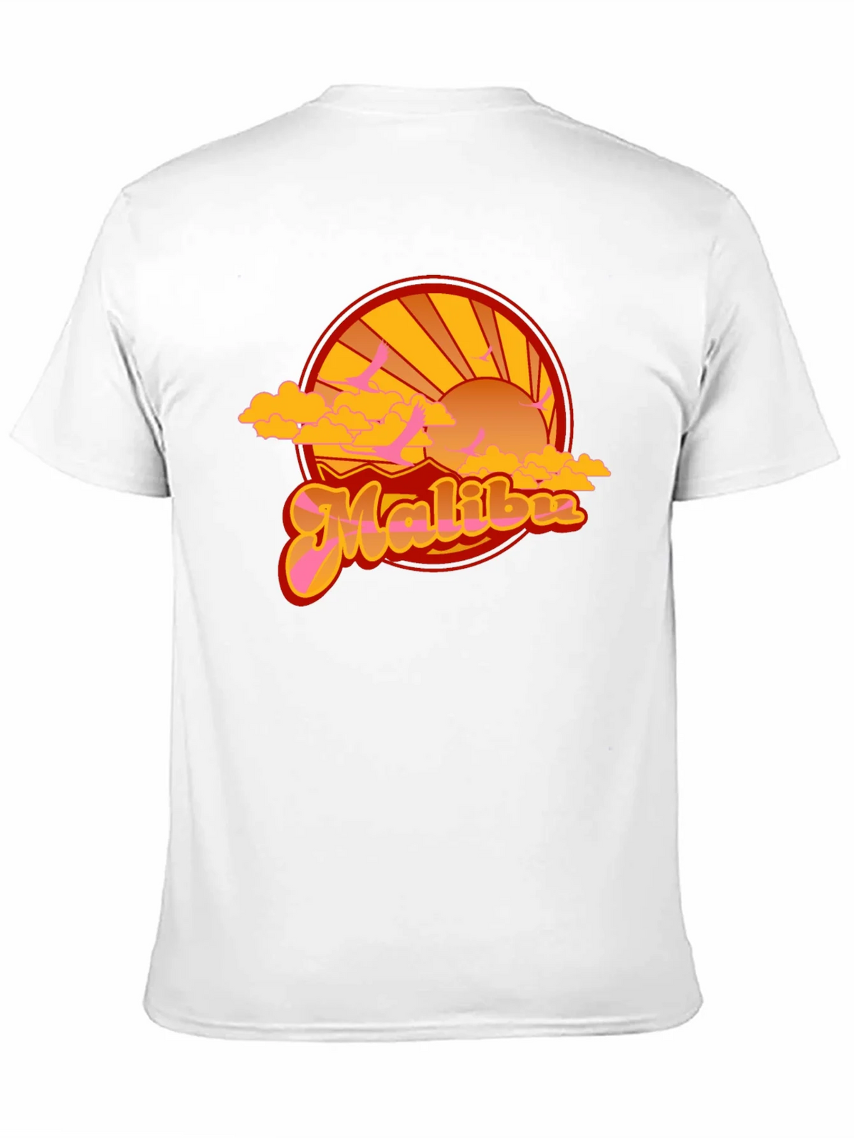 Retro Malibu Graphic Tee - Black Short Sleeve Shirt product image 2