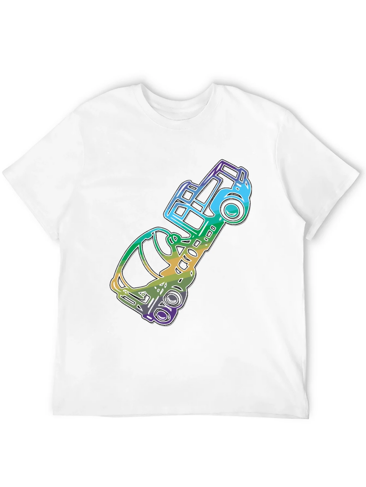 Retro Rainbow Car Graphic Tee - Black product image 11