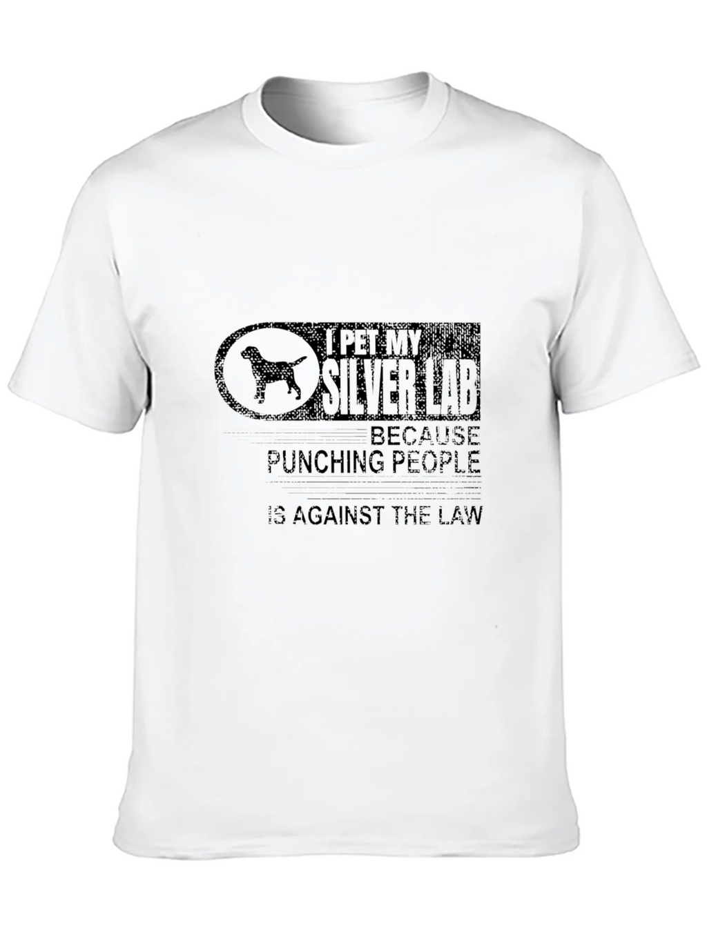 I Pet My Silver Lab T-Shirt - Dog Lover Humor product image 9