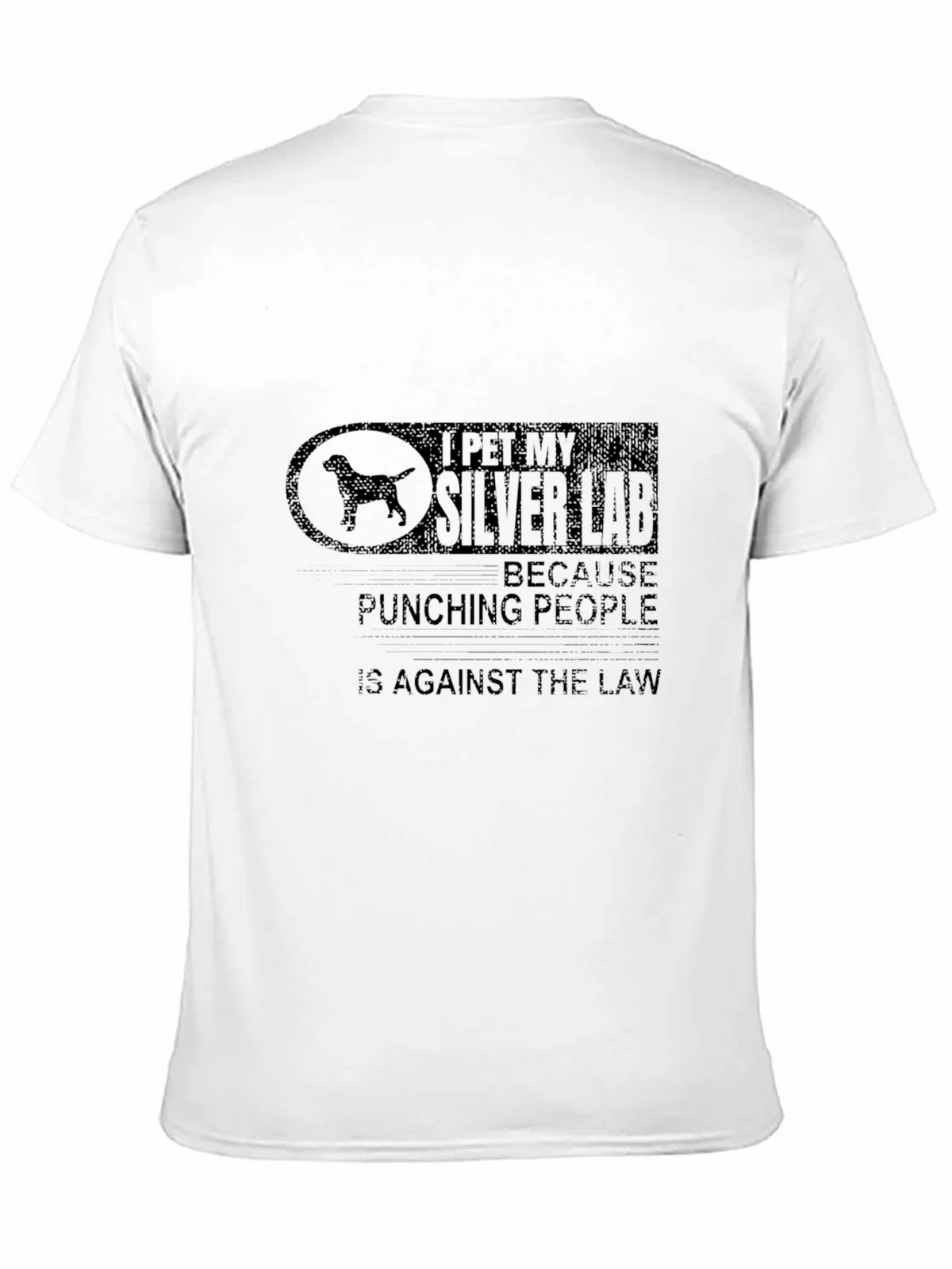 I Pet My Silver Lab T-Shirt - Dog Lover Humor product image 10