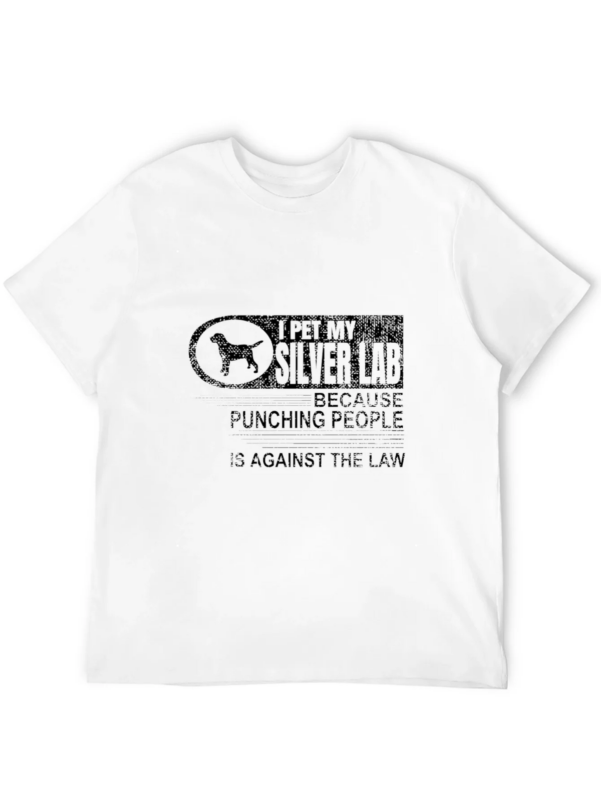 I Pet My Silver Lab T-Shirt - Dog Lover Humor product image 11